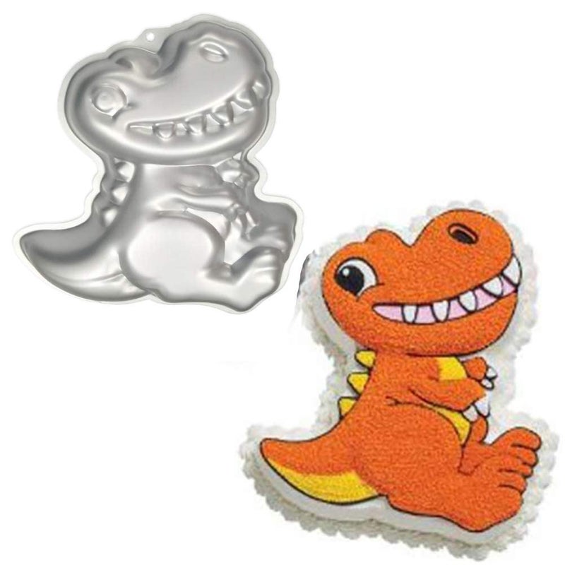 Cayanmydery Dinosaur Shape Cake Pan, 3D Birthday Cake Pan, Aluminum Alloy Cake Molds Nonstick Baking Tools - Image 3